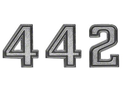 1968-1970 442 Header Emblem, Each