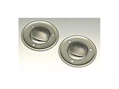 Rear/Vent Drain Shields, Convertible, 1968-1970 (Sting Ray Convertible)