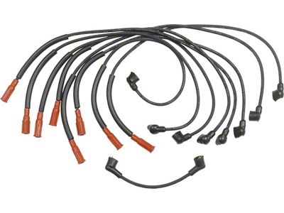 1968-1970 Mustang Reproduction Spark Plug Wire Set, 390/428/428 Cobra Jet V8 with Smog Equipment