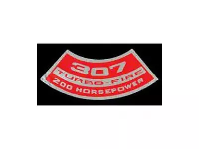 1968-71 Decal,Air Cleaner,307/200hp