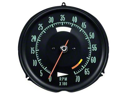 1968-1971 Corvette Electronic Tachometer, 6500 RPM Redline