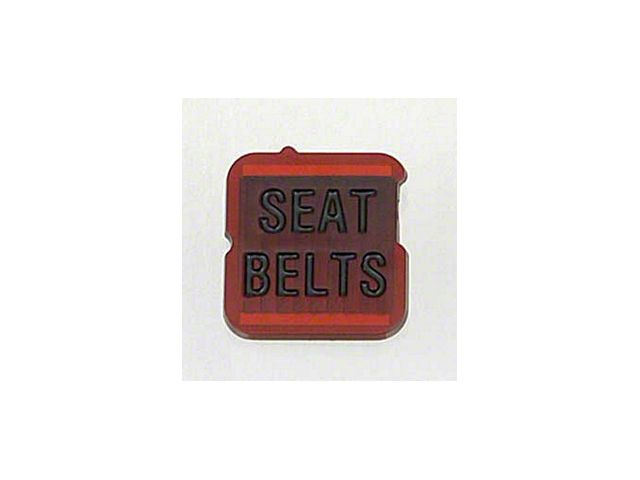 Seat Belt Warning Lens, 1968-1971