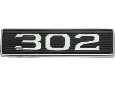 1968-1971 Mustang 302 Hood Scoop Emblem (302 engine)