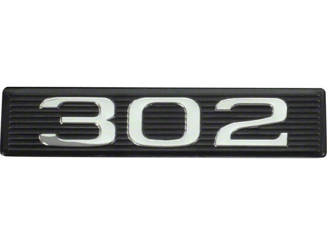 1968-1971 Mustang 302 Hood Scoop Emblem Number Plate (302 engine)