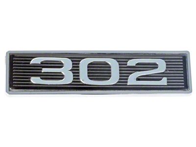 1968-1971 Mustang Peel and Stick Type 302 Hood Scoop Emblem (302 engine)