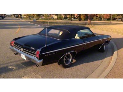 1968-1972 Chevelle Black ConvertibleTop/ Rear Window