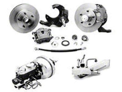 1968-1972 Chevelle Front Disc Brake Kit, With Booster, With Drop Spindle
