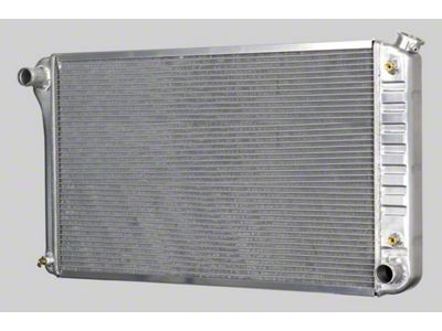 1968-1972 Chevelle & Malibu Radiator, 28 Core, Unpolished Aluminum, For Cars With Manual Transmission, U.S. Radiator