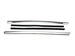 Quarter Window Vertical Moldings, 2-Door Coupe (69-72 Chevelle)