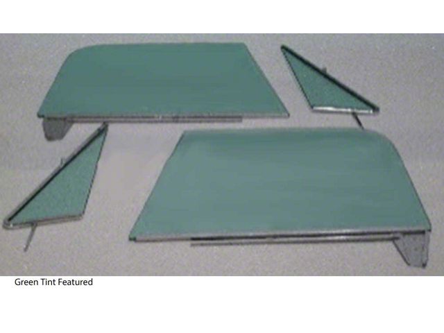 1968-1972 Chevy-GMC Truck Side Window Kit With Assembled Vent And Door Glasses, Grey Tint