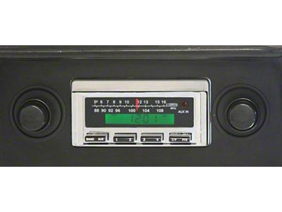 1968-1972 Chevy Nova Vintage Car Audio Stereo Radio KHE-100 AM/FM Manual Tuning Chrome Face