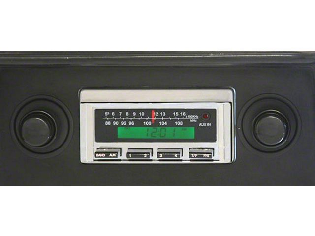 1968-1972 Chevy Nova Vintage Car Audio Stereo Radio KHE-100 AM/FM Manual Tuning Black Face