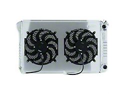1968-1972 Cutlass / 442 Cold Case Performance Aluminum Radiator & Dual 12 Fan Kit, Big 2 Row, For LS Engine Swap