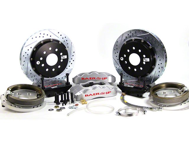 1968-1972 F-100 14 Pro+ Big Brake Kit, Rear, Silver Calipers