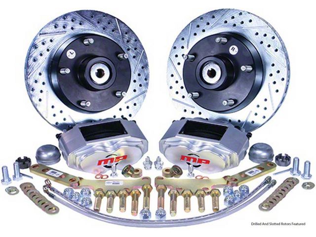1968-1972 Ford F-100 Power Front Disc Brake Kit, MP Rallye Series (2WD F-100 with o OE Power Brakes)