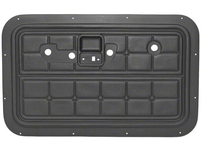 1968-1972 Ford Pickup Truck Door Panels - Moded Black Plastic