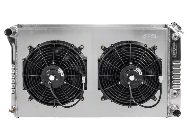 1968-1972 Skylark / Gran Sport Cold Case Performance Aluminum Radiator & Dual 12 Fan Kit, Big 2 Row, V8 With Automatic Transmission