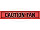 1968-1973 Mustang Caution-Fan Warning Decal