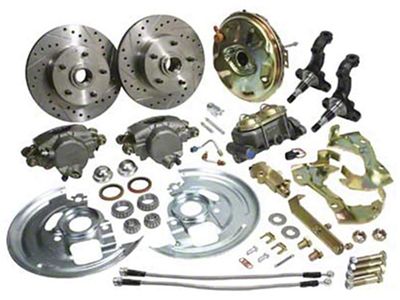 1968-1974 Chevy Nova Basic Disc Brake Kit, Front, With 9 Booster