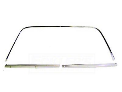 1968-1974 Chevy Nova Coupe Rear Window Molding Kit, Show Quality