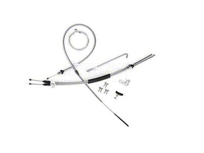 Nova Parking Brake Cable Set, Stainless Steel, 1968-74