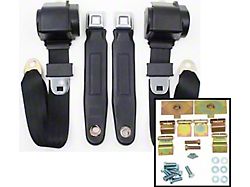 Seat Belt,Black Retract, 68-74