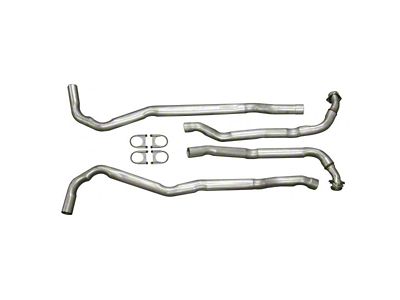 Exhaust Pipe Set; 2 to 2.50-Inch (68-74 Small Block V8 Corvette C3 w/ Automatic Transmission)