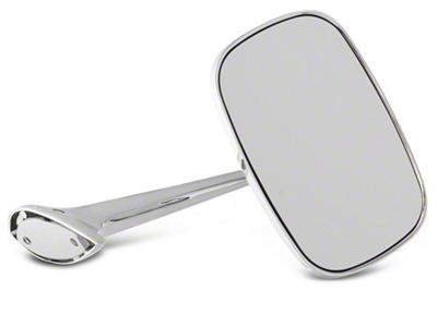 Outside Mirror; Chrome; Driver Side (68-74 Corvette C3)
