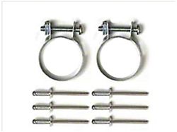 1968-1975 Corvette Clamp Kit Rear Vent Drain Tube And Shield 