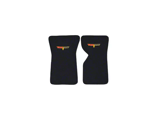1968-1976 Corvette 80/20 Loop Floor Mats With Embroidered 12 Emblem