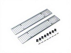 Rear Deck Vent Grilles; Chrome (68-76 Corvette C3)