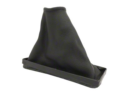 Shifter Boot; Black Leather (68-76 Corvette C3)