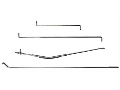 1968-1977 Bronco Door Latch Rod Kit - 4 Pieces - Left Side