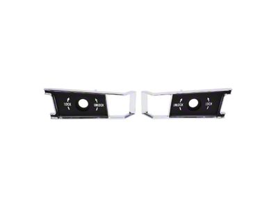 1968-1977 Corvette Inside Door Handle Bezel. Sold as a Pair