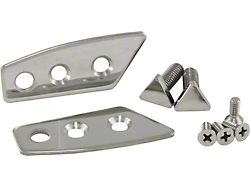 1968-1977 Corvette Roof Lock Plate Kit Stainless Steel 