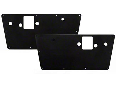 1968-1977 Ford Bronco Billet Interior Door Panels, Black Anodized