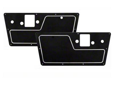 1968-1977 Ford Bronco Billet Interior Door Panels, Silverline