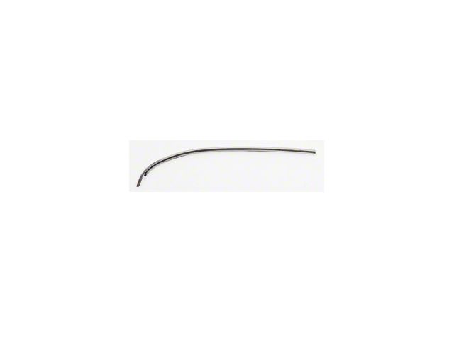 1968-1978 Corvette T-Top Front Molding Left Stainless Steel For Painted Roof 1968-1978