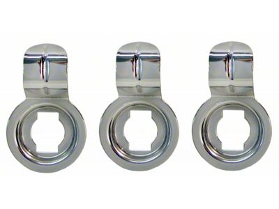 1968-1979 Corvette Rear Compartment Lift Tabs, Polished Stainless Steel