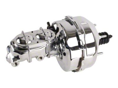 Power Brake Booster Unit; Chrome (68-82 Corvette C3)