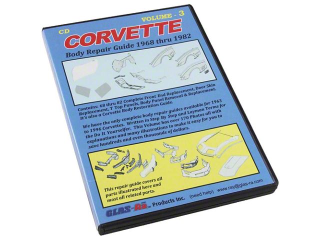 1968-1982 Corvette DVD Body Repair Guide Volume 3