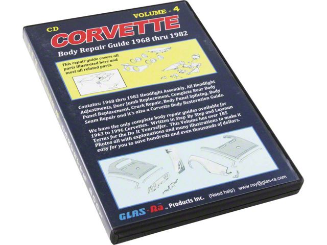 1968-1982 Corvette DVD Body Repair Guide Volume 4