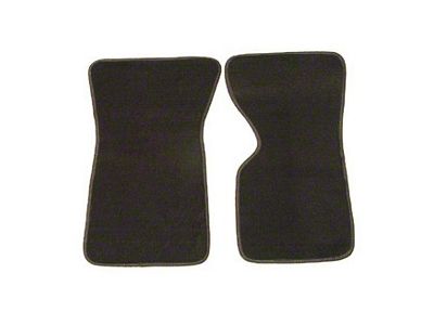 1968-1982 Corvette Floor Mats Front Cut-Pile Avery Basic Black