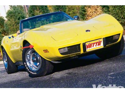 1968-1982 Corvette Quarter Panel Baffle Right Front