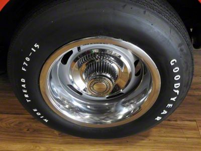 1968-1982 Corvette Rally Wheel Trim Ring Set, Stainless Steel With Four Clips