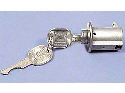 Rear Center Storage Compartment Lock, w/Key, 1969-1977 