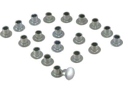 1968-1982 Corvette Windshield Post Weatherstrip Blow Out Clip Rivets