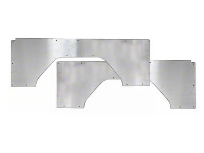 1968-77 Ford Bronco Interior Quarter Trim Panels, Black Anodized