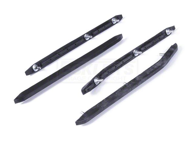 1968 Chevelle Bumper Guard Insert Kit, Front And Rear Rubber Inserts