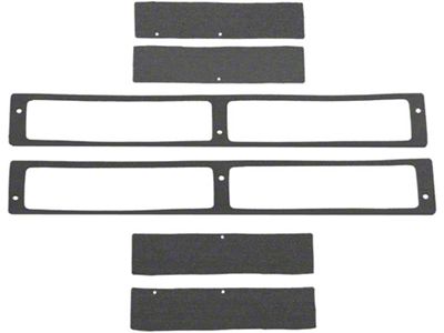 1968 Corvette Body Vent Seal Kit Rear